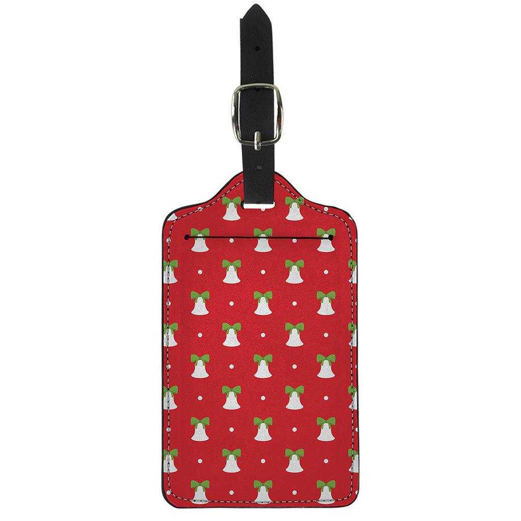 Cute Christmas Bell Pattern Print Luggage Tag