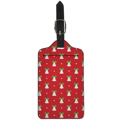 Cute Christmas Bell Pattern Print Luggage Tag