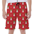 Cute Christmas Bell Pattern Print Men's Beach Shorts