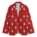 Cute Christmas Bell Pattern Print Men's Blazer