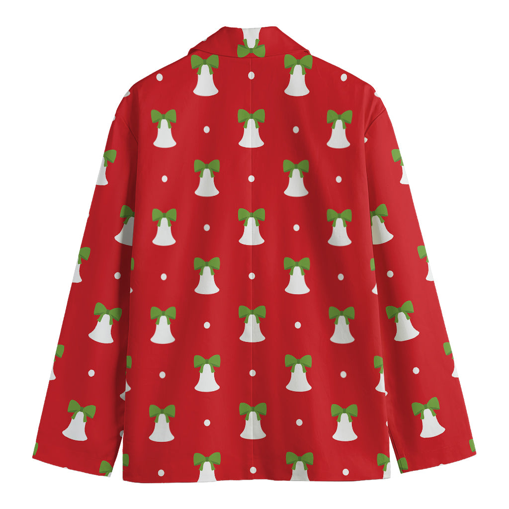 Cute Christmas Bell Pattern Print Men's Blazer