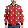 Cute Christmas Bell Pattern Print Men's Bomber Jacket