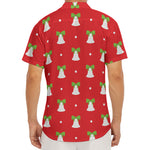 Cute Christmas Bell Pattern Print Men's Deep V-Neck Shirt