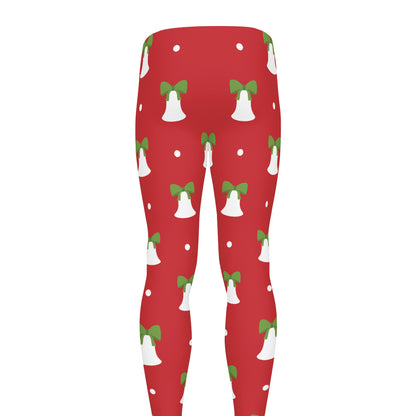 Cute Christmas Bell Pattern Print Men's leggings