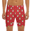 Cute Christmas Bell Pattern Print Men's Long Boxer Briefs