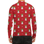 Cute Christmas Bell Pattern Print Men's Long Sleeve Rash Guard