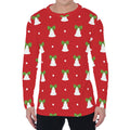 Cute Christmas Bell Pattern Print Men's Long Sleeve T-Shirt