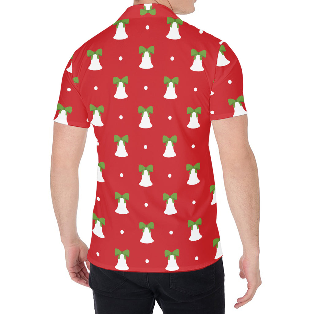 Cute Christmas Bell Pattern Print Men's Shirt
