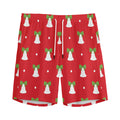 Cute Christmas Bell Pattern Print Men's Athletic Shorts