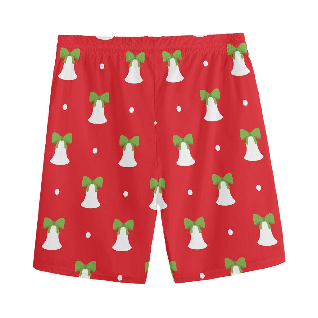 Cute Christmas Bell Pattern Print Men's Sports Shorts