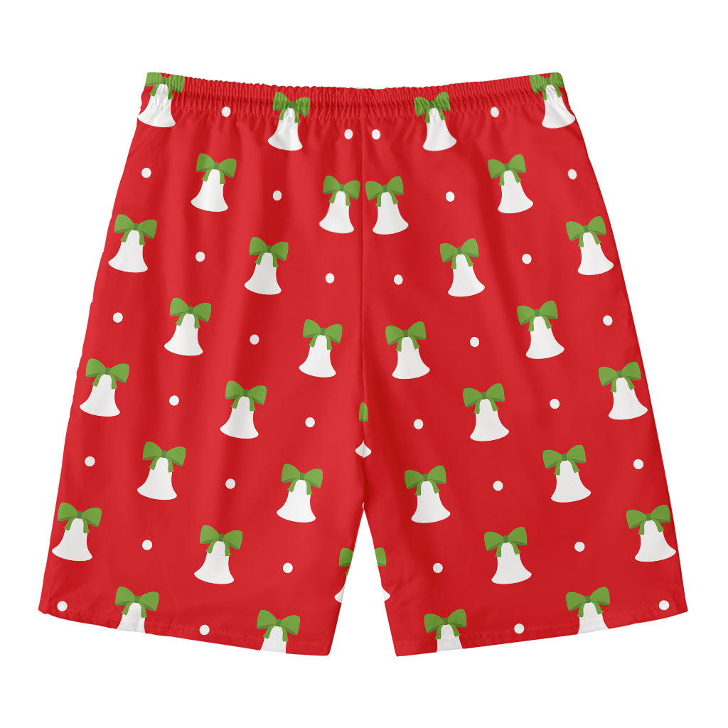 Cute Christmas Bell Pattern Print Men's Swim Trunks