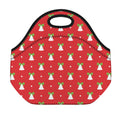 Cute Christmas Bell Pattern Print Neoprene Lunch Bag