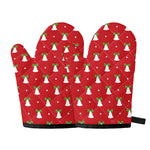 Cute Christmas Bell Pattern Print Oven Mitts
