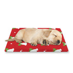Cute Christmas Bell Pattern Print Pet Cooling Mat Cover