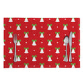 Cute Christmas Bell Pattern Print Placemat
