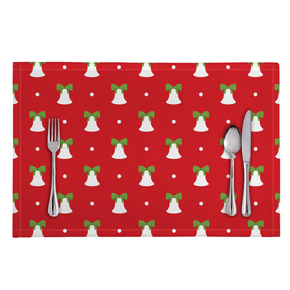 Cute Christmas Bell Pattern Print Placemat