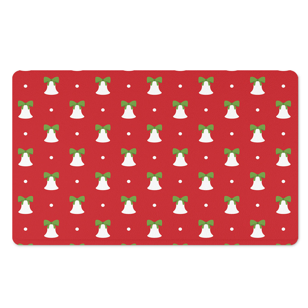Cute Christmas Bell Pattern Print Polyester Doormat