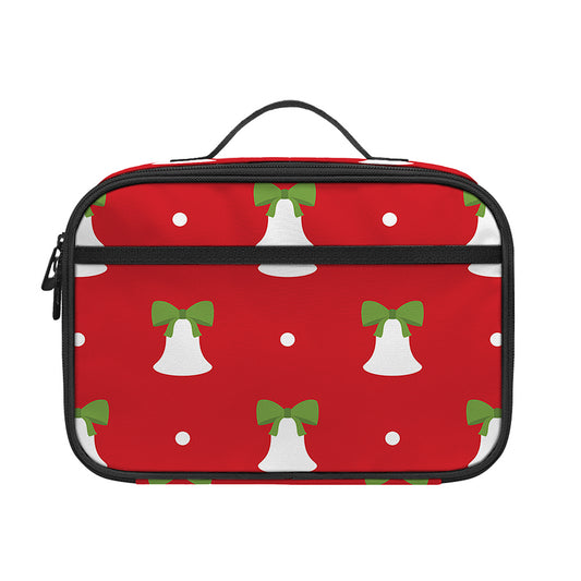 Cute Christmas Bell Pattern Print Portable Lunch Bag