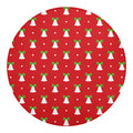 Cute Christmas Bell Pattern Print Round Blanket