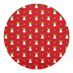 Cute Christmas Bell Pattern Print Round Blanket