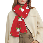 Cute Christmas Bell Pattern Print Scarf