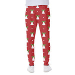 Cute Christmas Bell Pattern Print Scuba Joggers