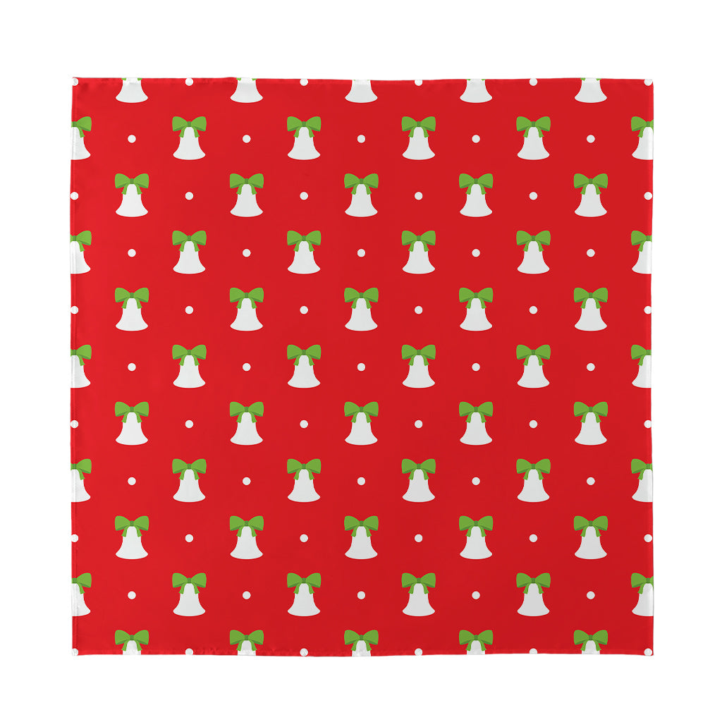 Cute Christmas Bell Pattern Print Silk Bandana