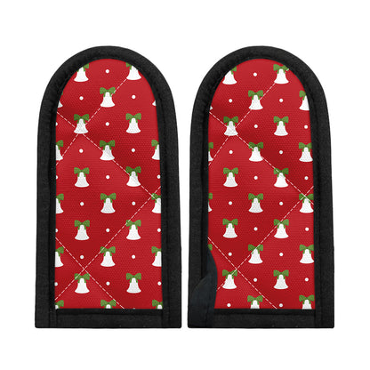 Cute Christmas Bell Pattern Print Skillet Handle Cover
