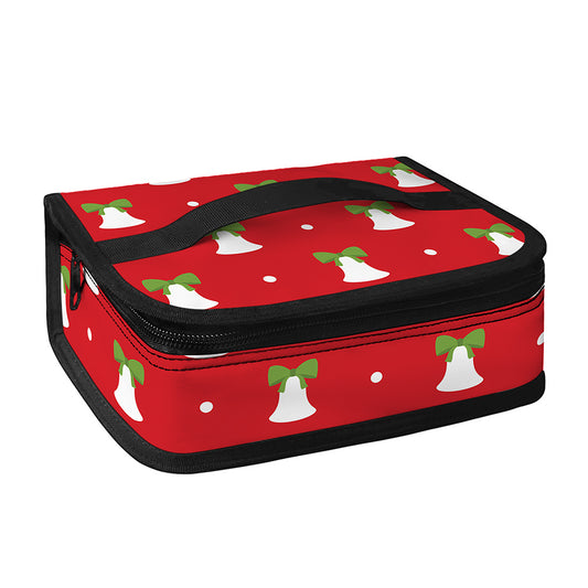 Cute Christmas Bell Pattern Print Small Lunch Bag