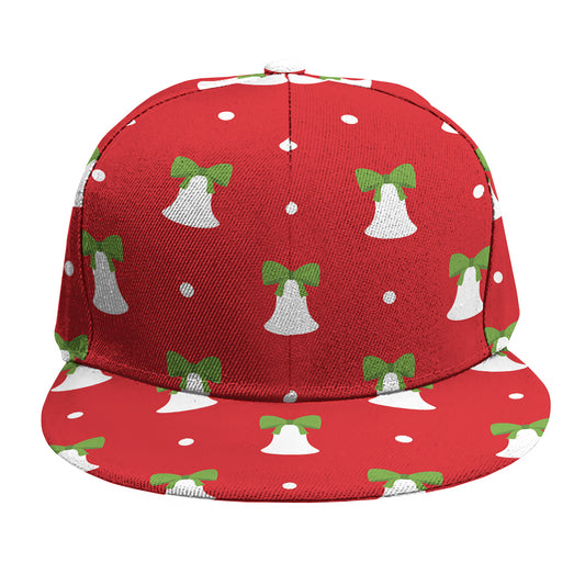 Cute Christmas Bell Pattern Print Snapback Cap