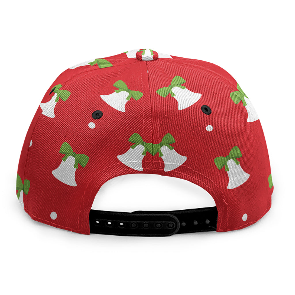 Cute Christmas Bell Pattern Print Snapback Cap