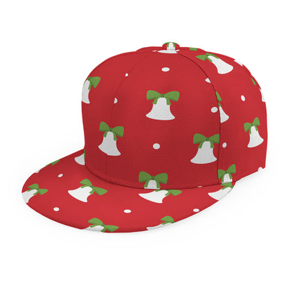 Cute Christmas Bell Pattern Print Snapback Cap