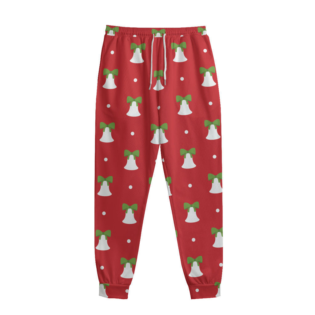 Cute Christmas Bell Pattern Print Sweatpants