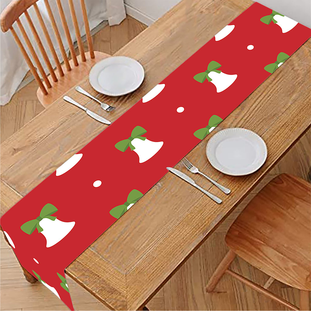 Cute Christmas Bell Pattern Print Table Runner