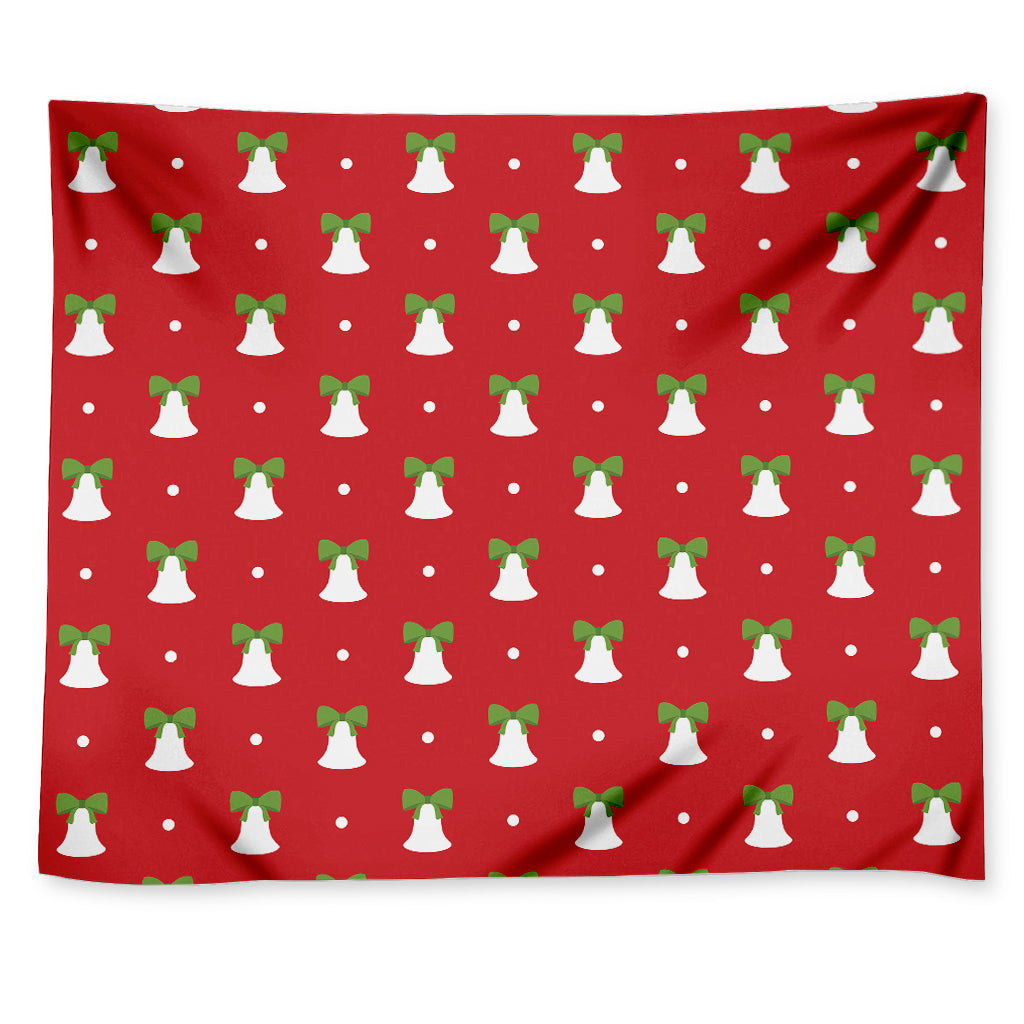 Cute Christmas Bell Pattern Print Tapestry