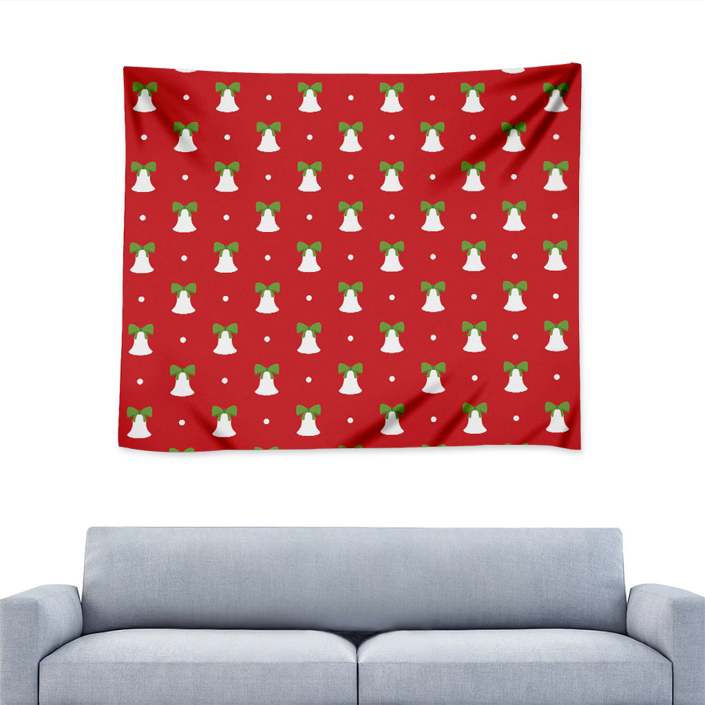 Cute Christmas Bell Pattern Print Tapestry