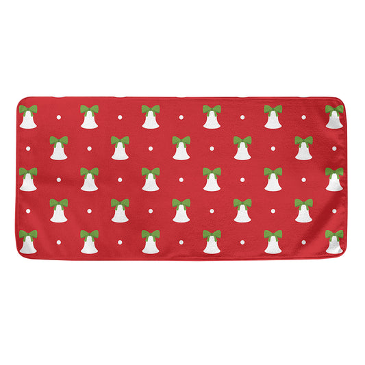 Cute Christmas Bell Pattern Print Towel
