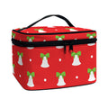 Cute Christmas Bell Pattern Print Travel Makeup Bag