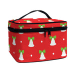 Cute Christmas Bell Pattern Print Travel Makeup Bag