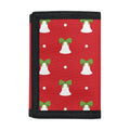 Cute Christmas Bell Pattern Print Trifold Wallet