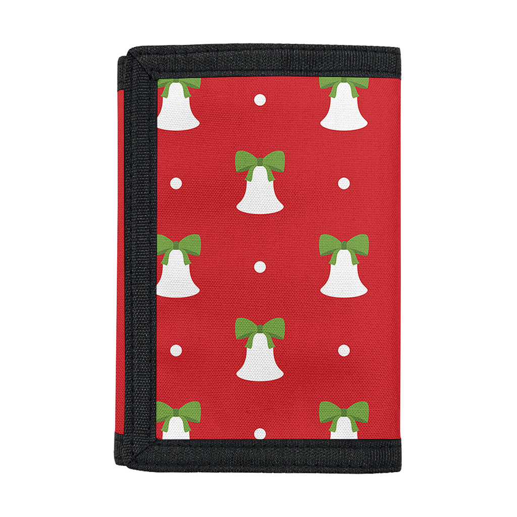 Cute Christmas Bell Pattern Print Trifold Wallet