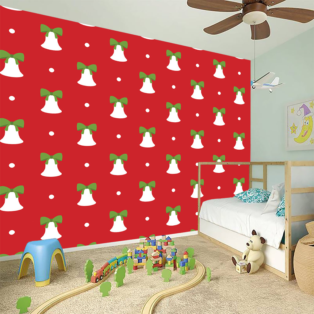 Cute Christmas Bell Pattern Print Wall Sticker