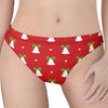 Cute Christmas Bell Pattern Print Women's Thong