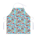 Cute Christmas Elements Pattern Print Adjustable Apron
