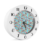 Cute Christmas Elements Pattern Print Alarm Clock