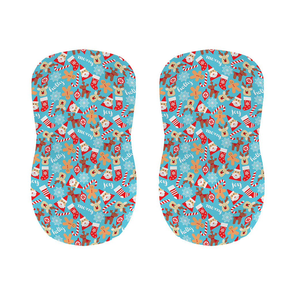 Cute Christmas Elements Pattern Print Bar Stool Covers