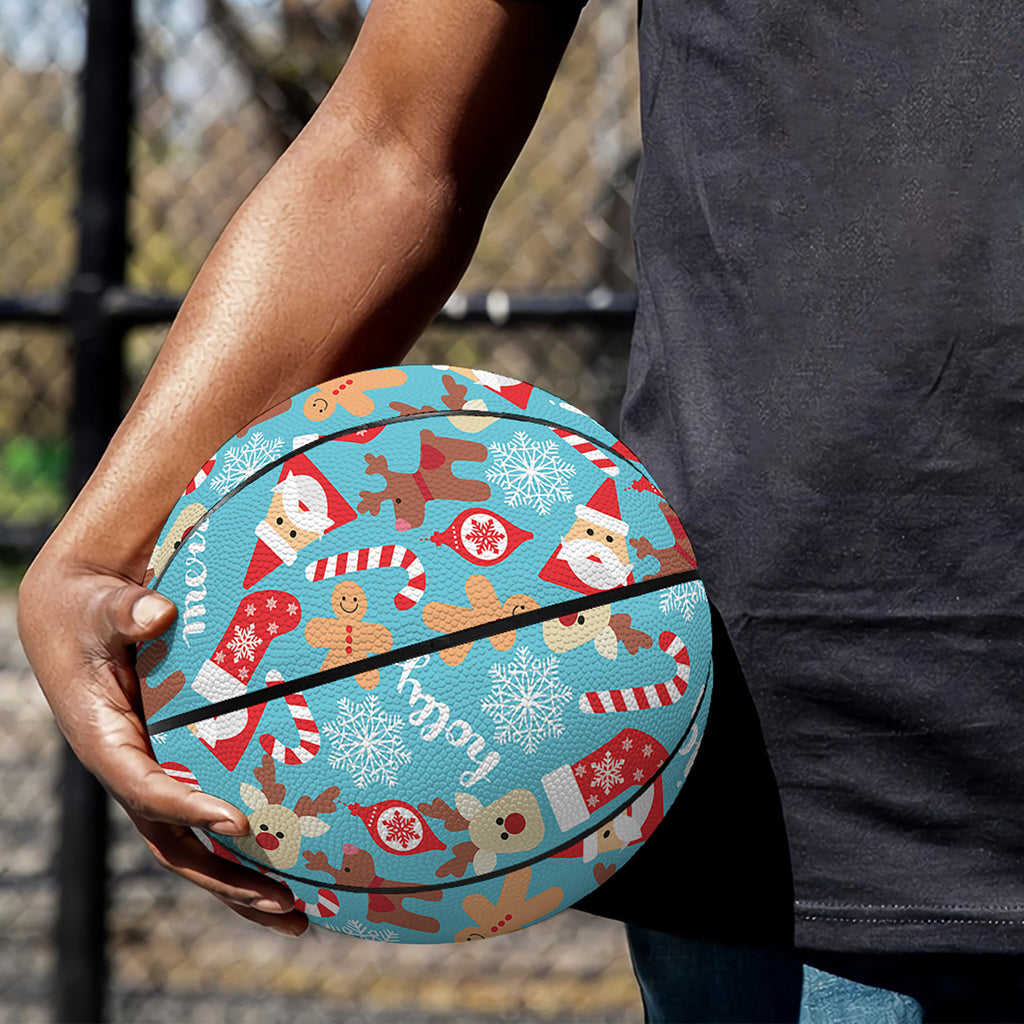Cute Christmas Elements Pattern Print Basketball