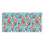 Cute Christmas Elements Pattern Print Beach Towel