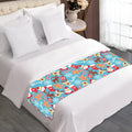 Cute Christmas Elements Pattern Print Bed Runner