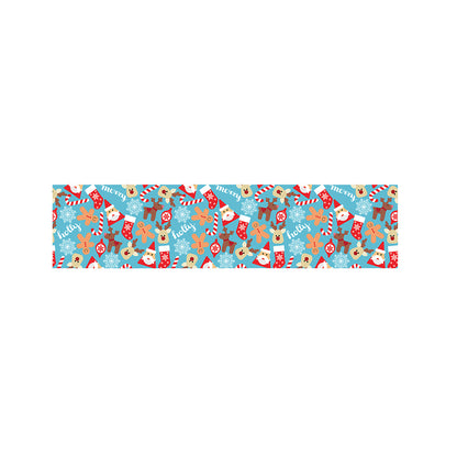 Cute Christmas Elements Pattern Print Bed Runner